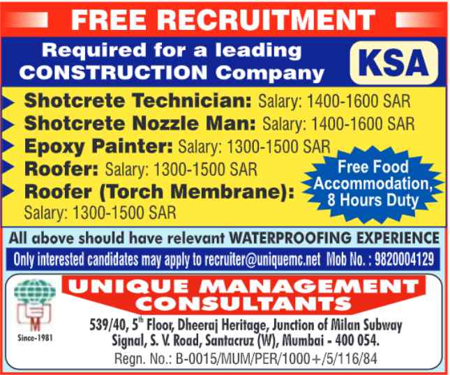 Golden Opportunity with a Leading Construction Company in KSA