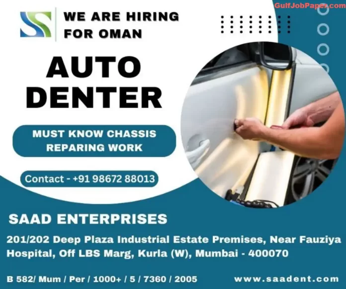 Job Vacancy in Oman - Auto Denter Position