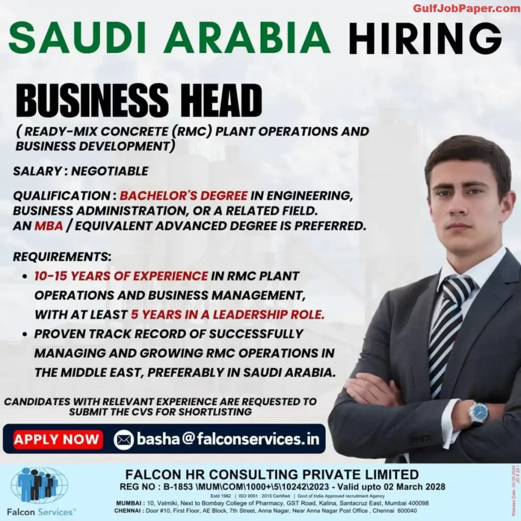 Job Opportunity in Saudi Arabia | GulfJobPaper.com | Abroad Jobs ...