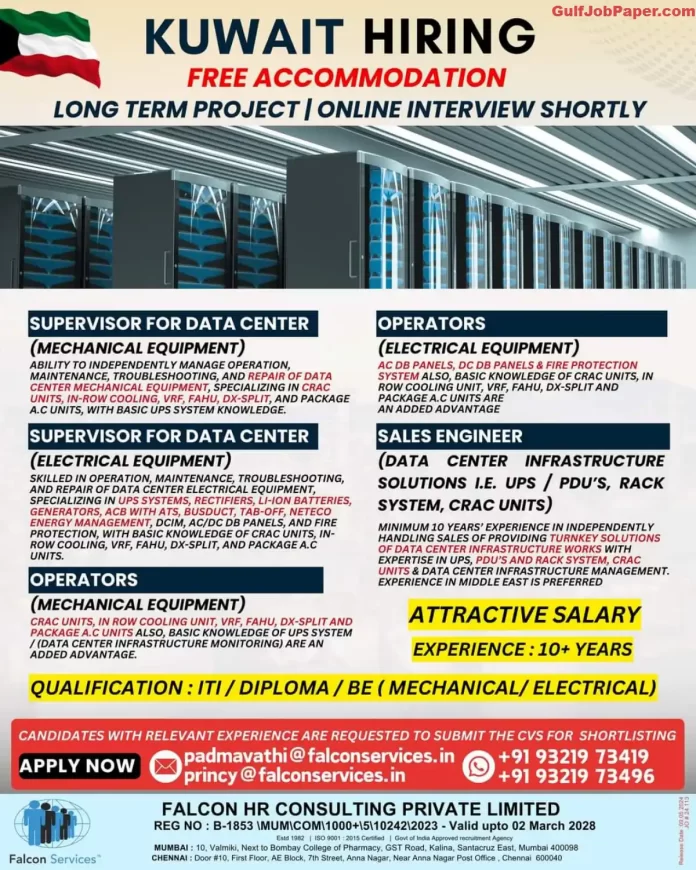 Data Center Operations Job Openings in Kuwait