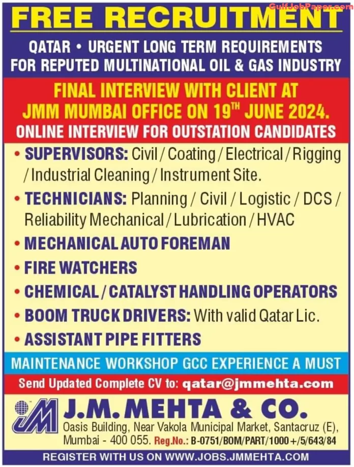 Oil and Gas Industry Recruitment in Qatar