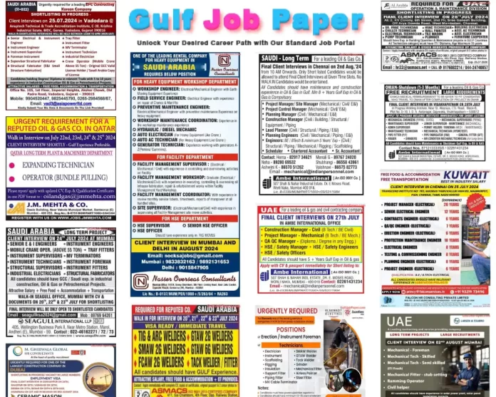 Gulf Job Paper 22 July