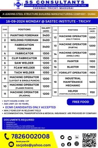 Structure Manufacturing Job | Job openings for foreman, welders, machine operators, and more in Dubai's steel structure manufacturing company