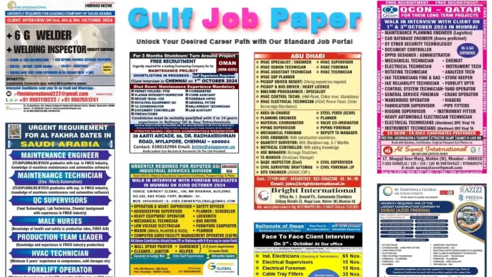 Gulf Job Paper 30 September