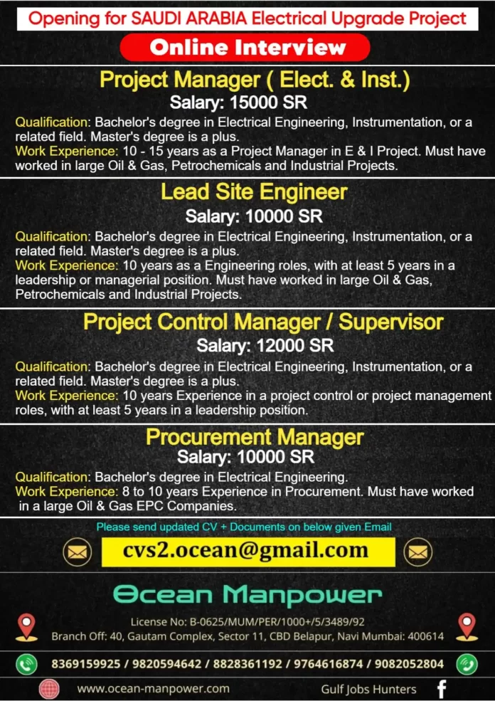 Electrical Project Jobs