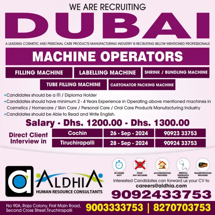 Hiring Machine Operators