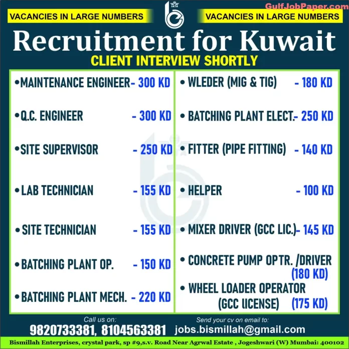 Recruitment for Kuwait