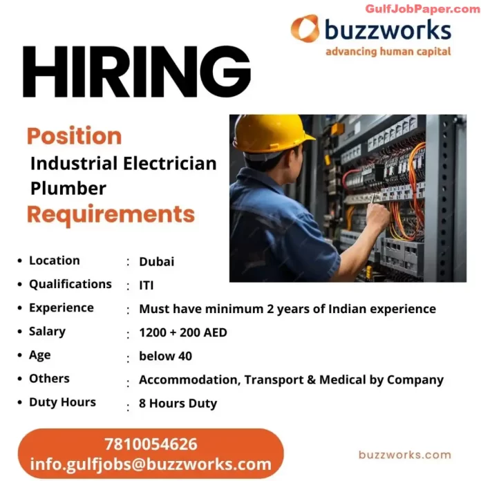 Electrician and Plumber Jobs