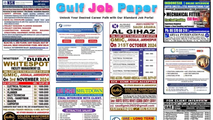 Gulf Job Paper 28 October