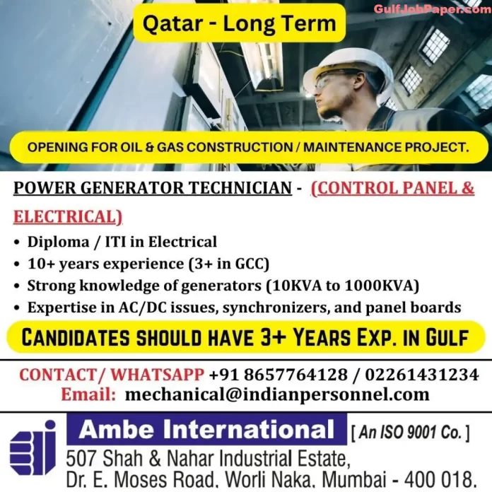 Hiring Power Generator Technician