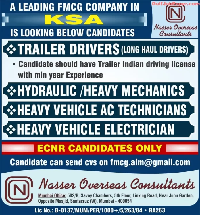 Job Openings for Trailer Drivers