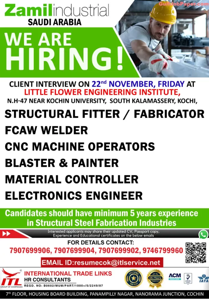 Job Openings for Structural Fabrication