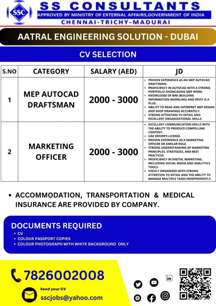 Hiring MEP AutoCAD Draftsman