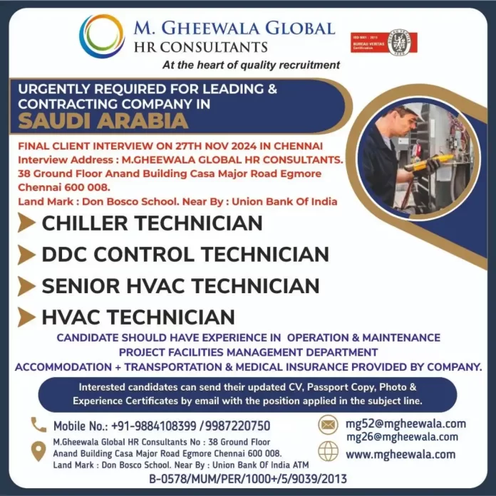 Job Openings for Technicians