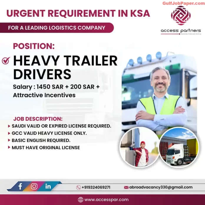 Requirement for Heavy Trailer Drivers