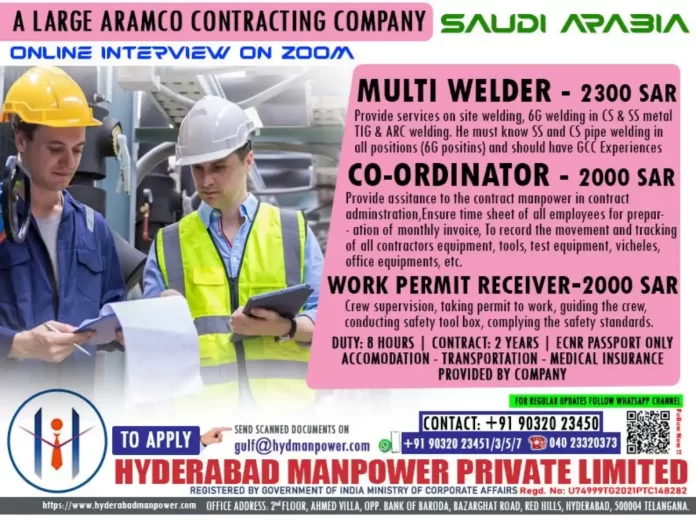 Hiring for Multi Welder