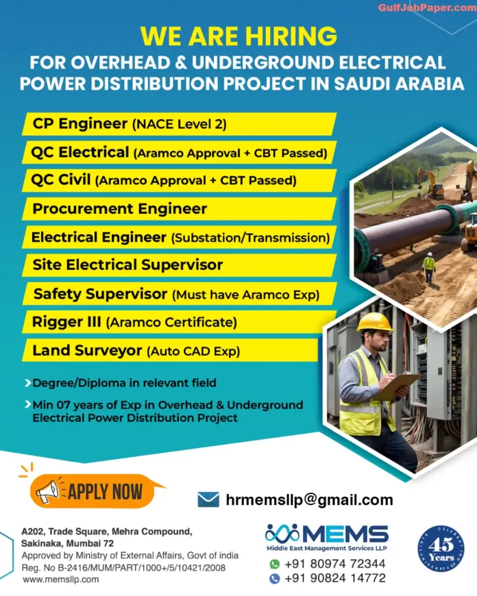 Job for Overhead and Underground Electrical