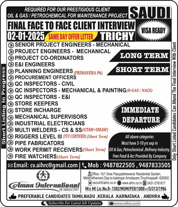 Hiring Engineers Supervisors Welders and More