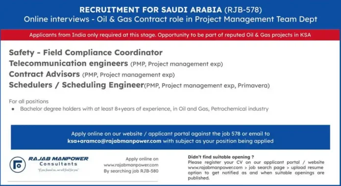 Hiring for Oil and Gas Contract Roles