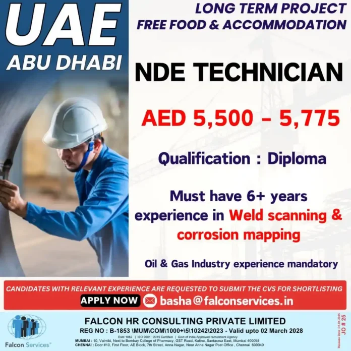 NDE Technician Jobs in Abu Dhabi