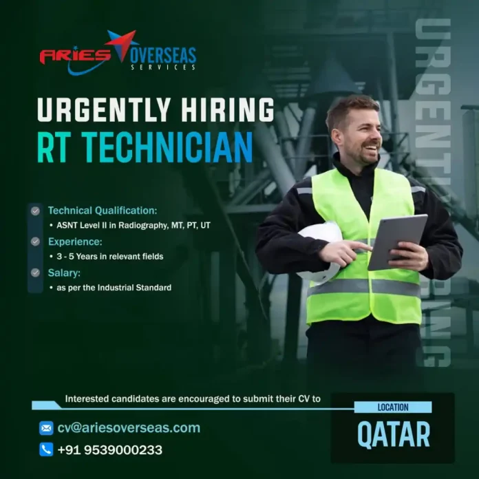 RT Technician Jobs in Qatar