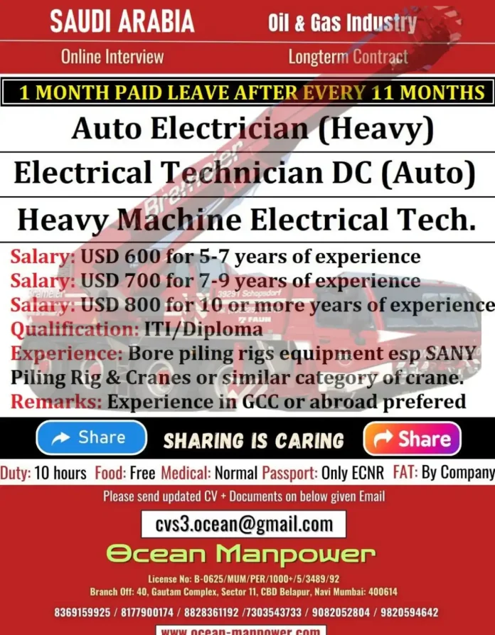 Auto Electrician and Electrical Technician Jobs