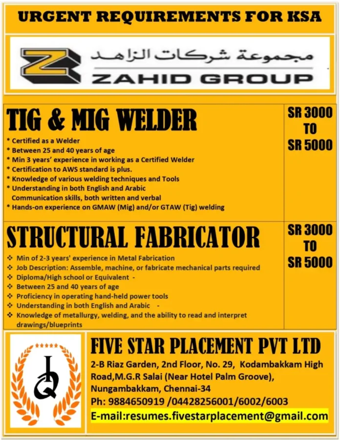 Welders and Fabricators Jobs