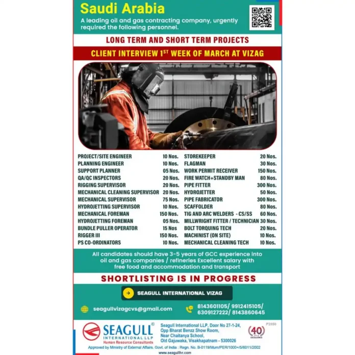 Oil and Gas Jobs in Saudi Arabia