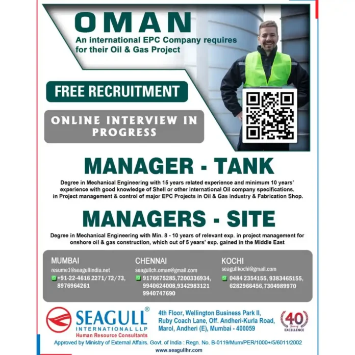 Oil and Gas Jobs in Oman