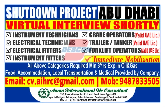 Abu Dhabi Oil and Gas Job