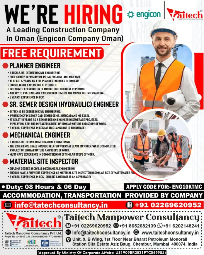 Engineering Jobs in Oman